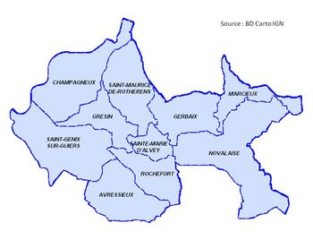 Canton de Saint Genix sur Guiers